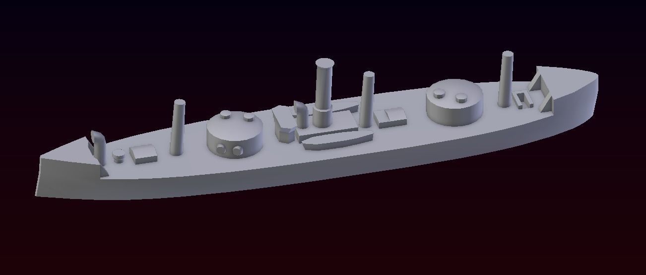 Brazilian Ironclad Lima Barros 3D print model_14
