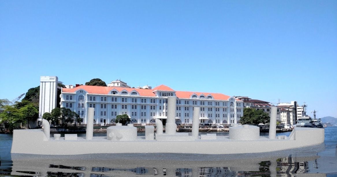 Brazilian Ironclad Lima Barros 3D print model_10