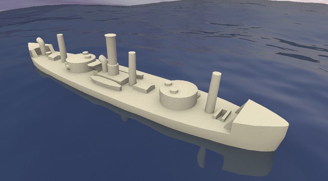 Brazilian Ironclad Lima Barros 3D print model_4