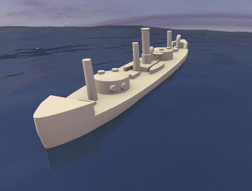 Brazilian Ironclad Lima Barros 3D print model_5