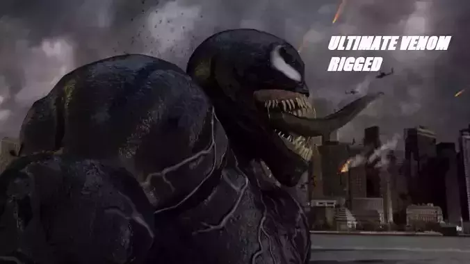 Ultimate Venom Rigged 3D model
