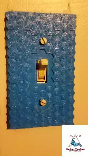 Honeycomb Lightswitch Cover 3D print model