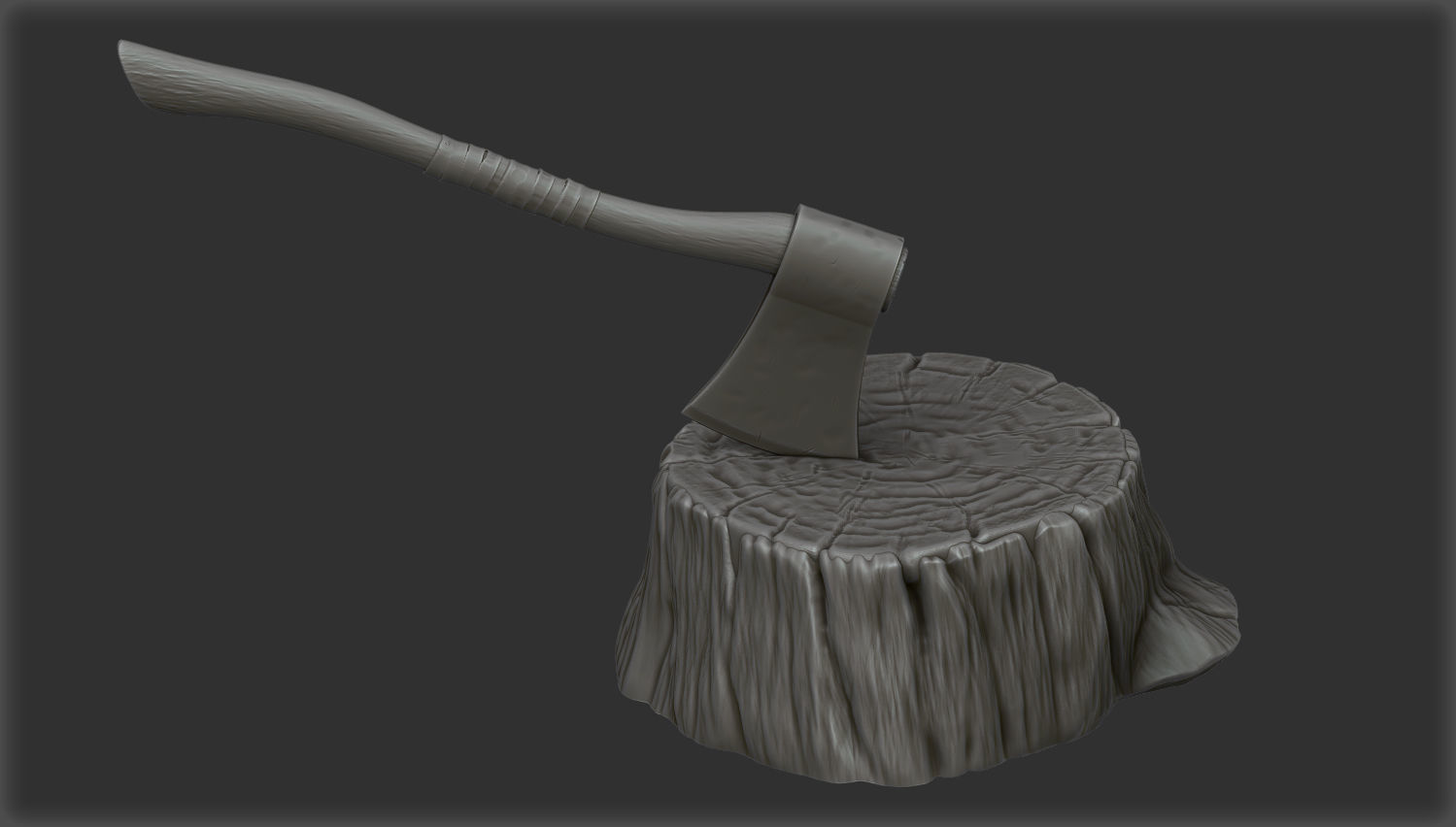 Low Poly Game Ready Axe Low-poly 3D model_8