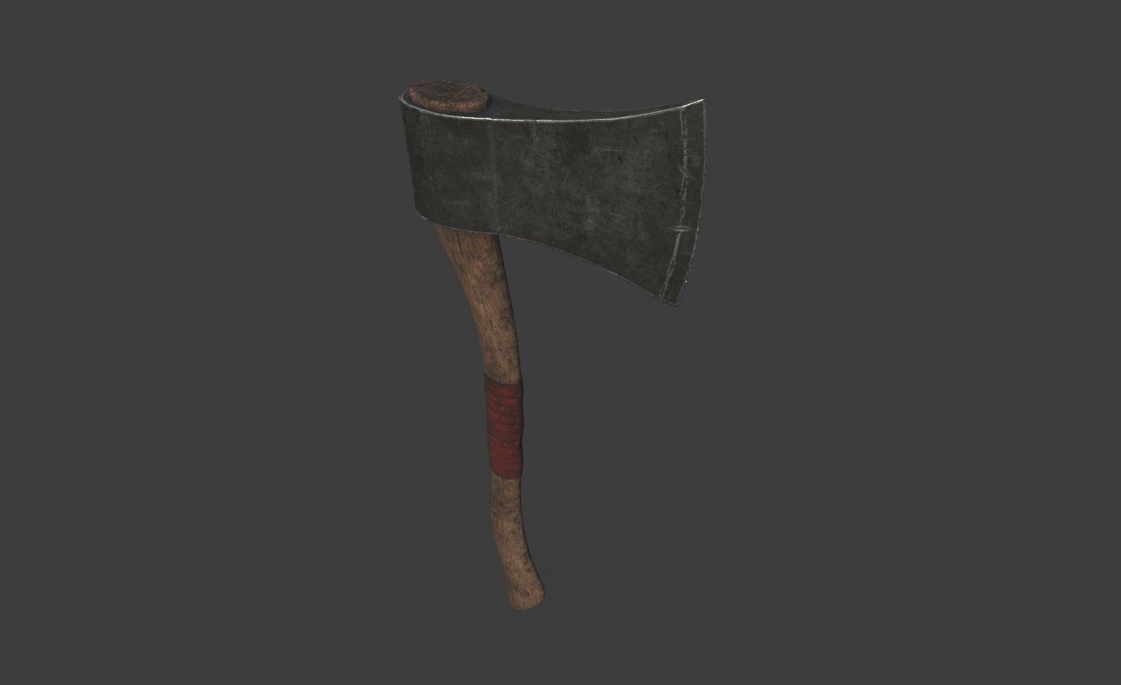 Low Poly Game Ready Axe Low-poly 3D model_6