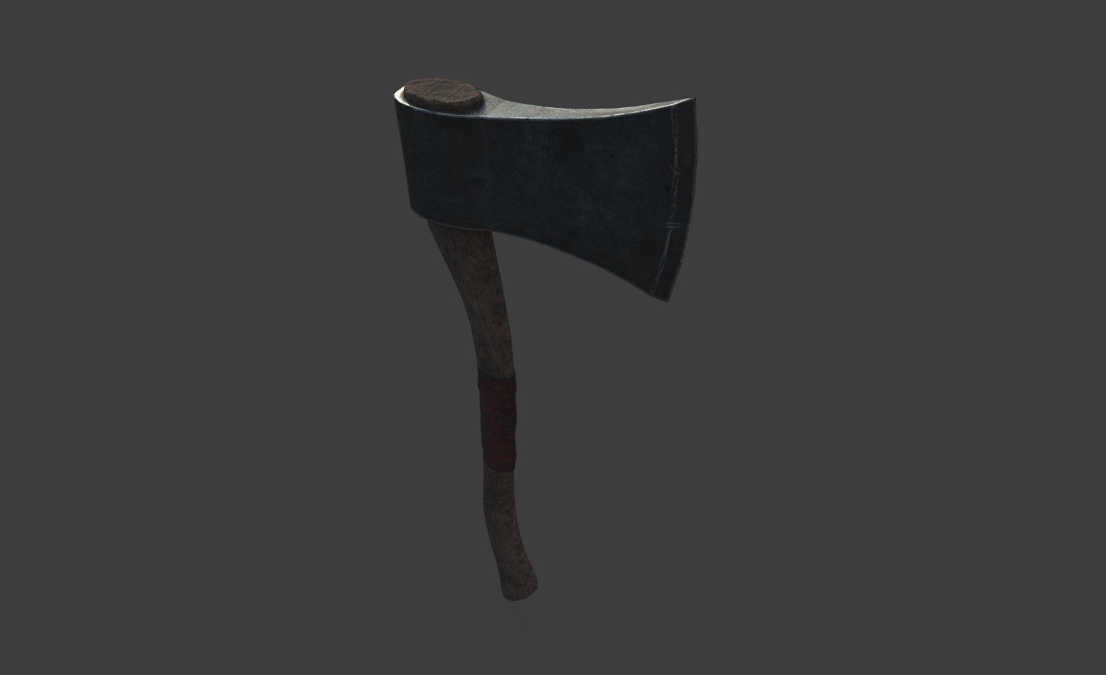 Low Poly Game Ready Axe Low-poly 3D model_5