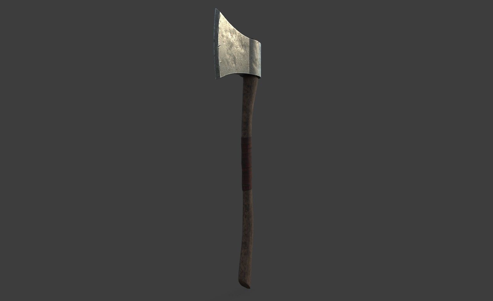 Low Poly Game Ready Axe Low-poly 3D model_3