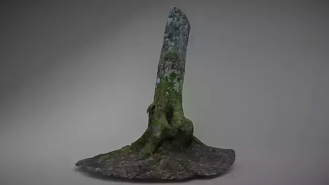 Mossy tree low poly