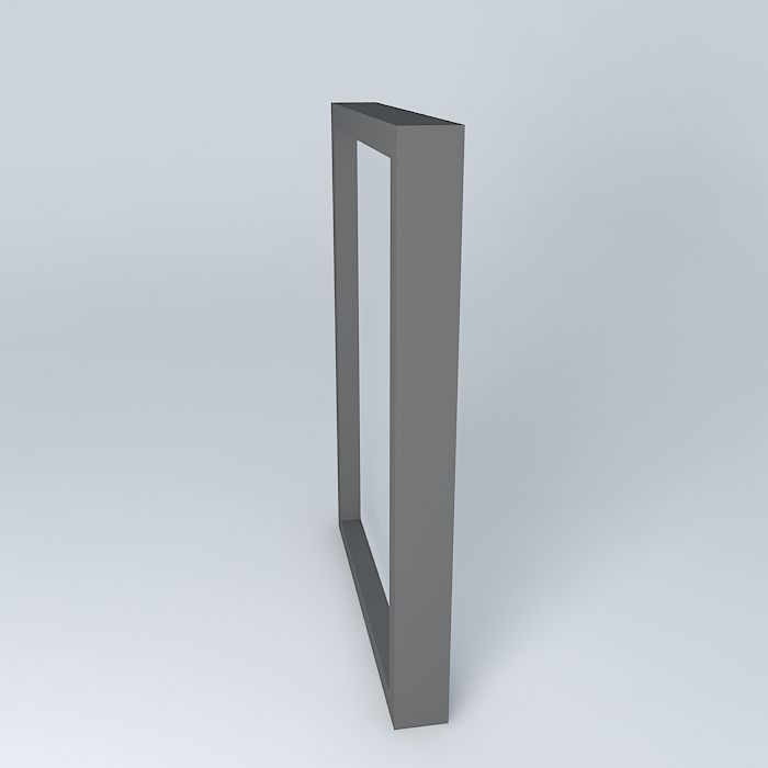 Transport rectangular glass frame Free 3D model_2