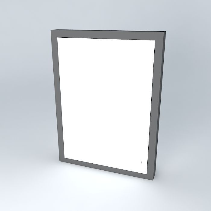 Transport rectangular glass frame Free 3D model_1