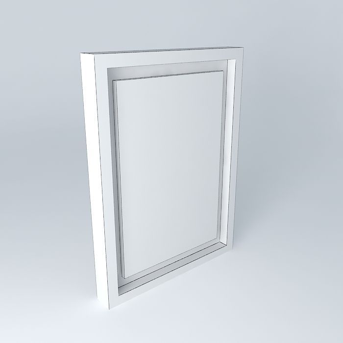 Transport rectangular glass frame Free 3D model_4