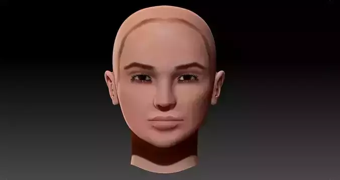 Woman Head -  - 3d model 