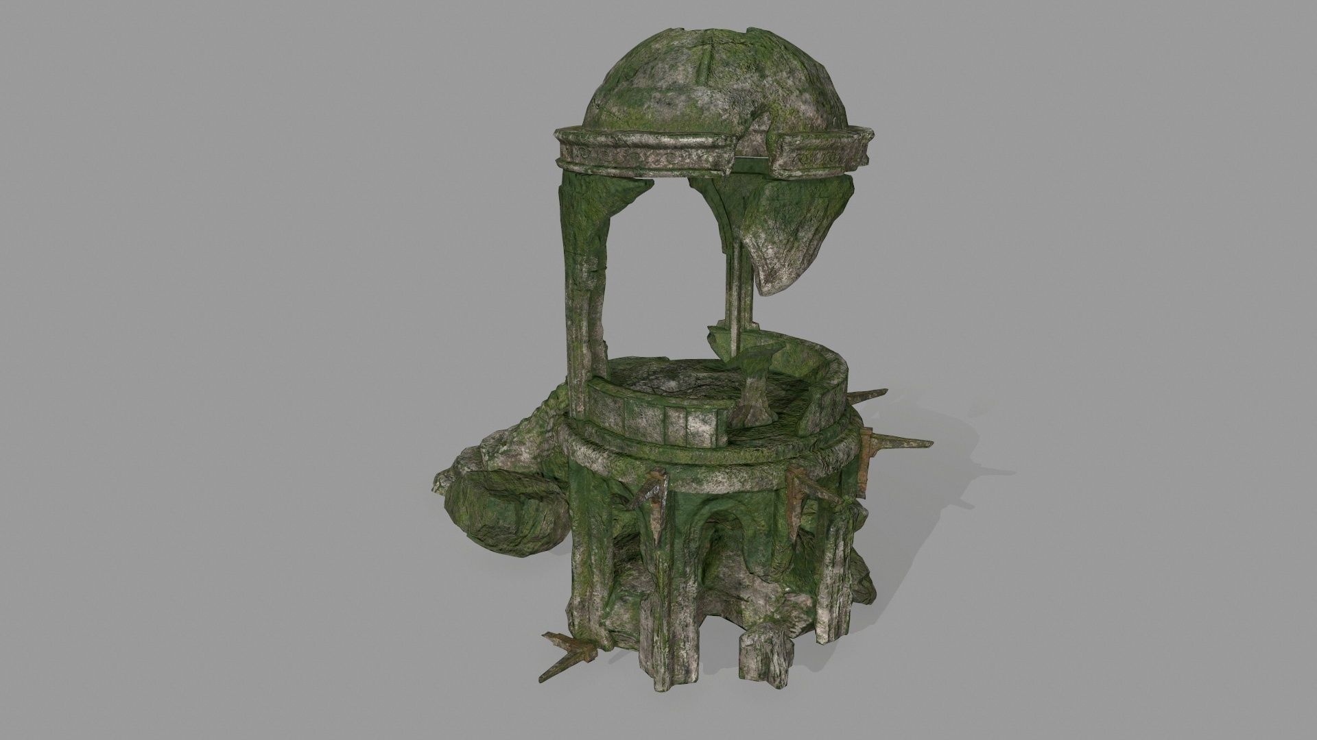 old temple  1 Low-poly 3D model_16