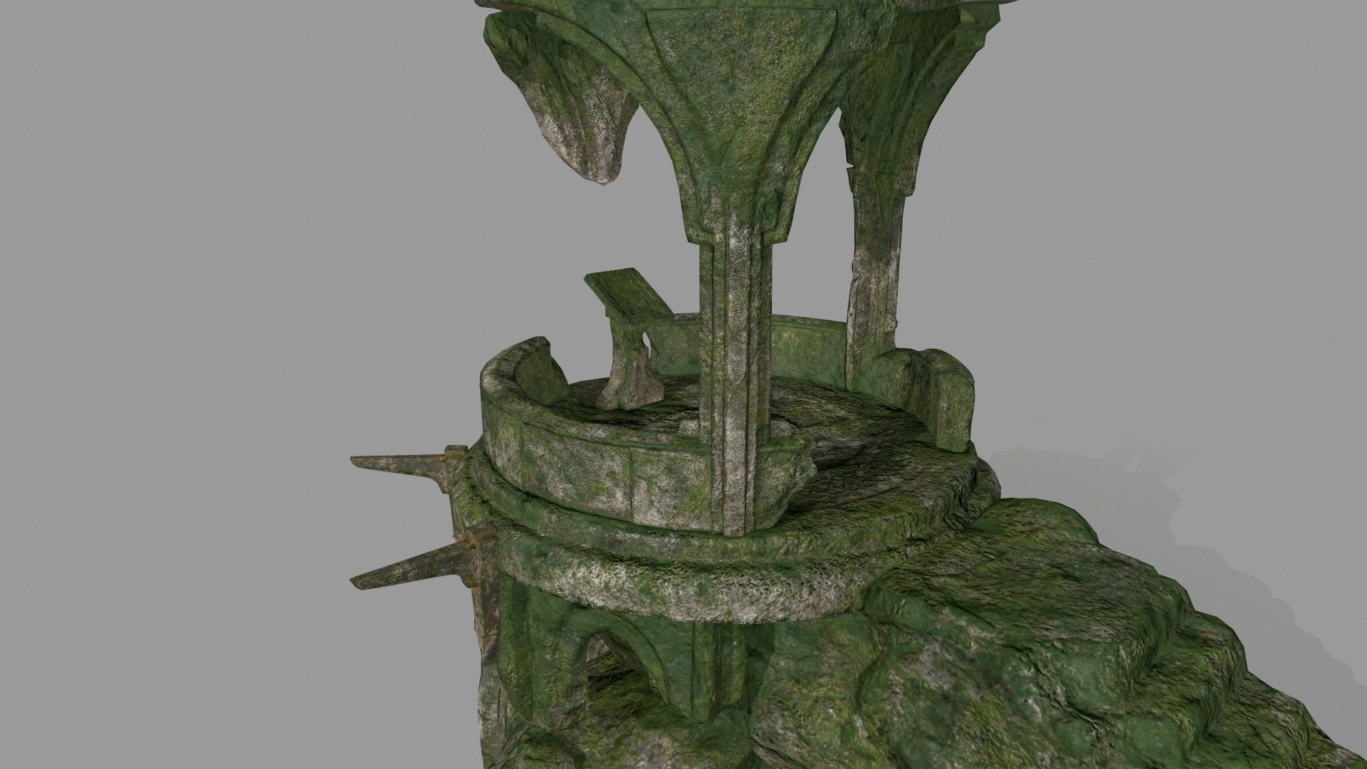 old temple  1 Low-poly 3D model_4