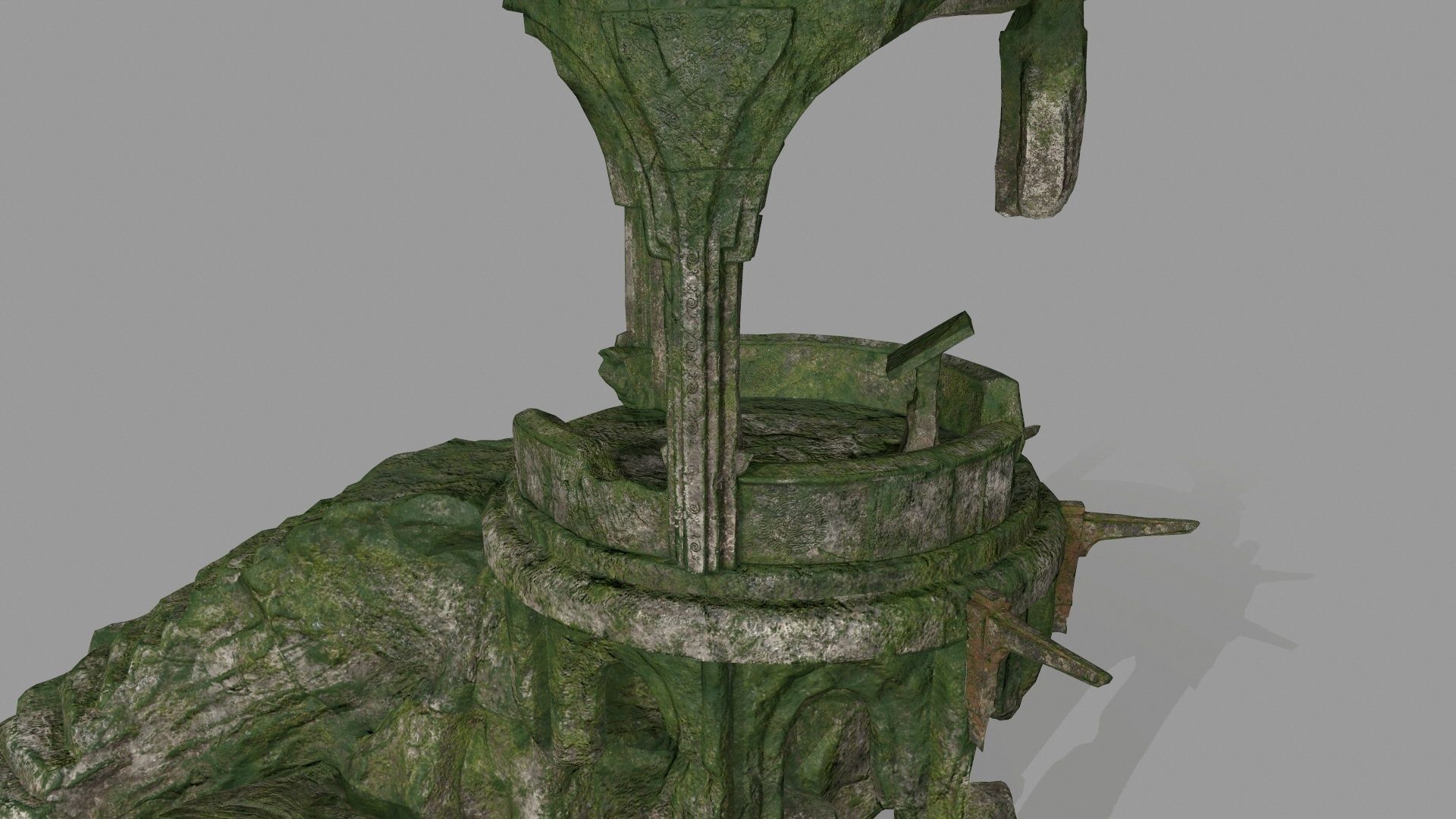 old temple  1 Low-poly 3D model_1