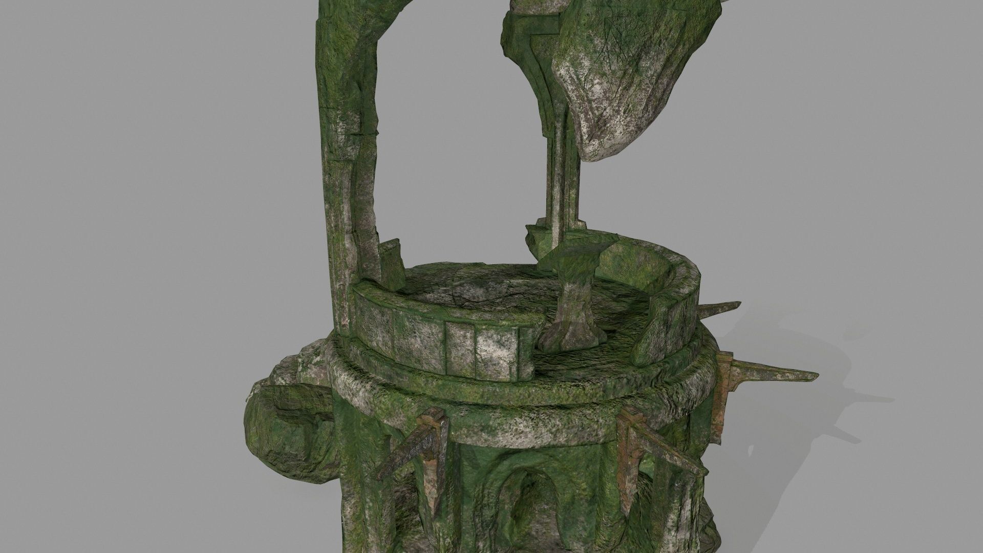 old temple  1 Low-poly 3D model_2