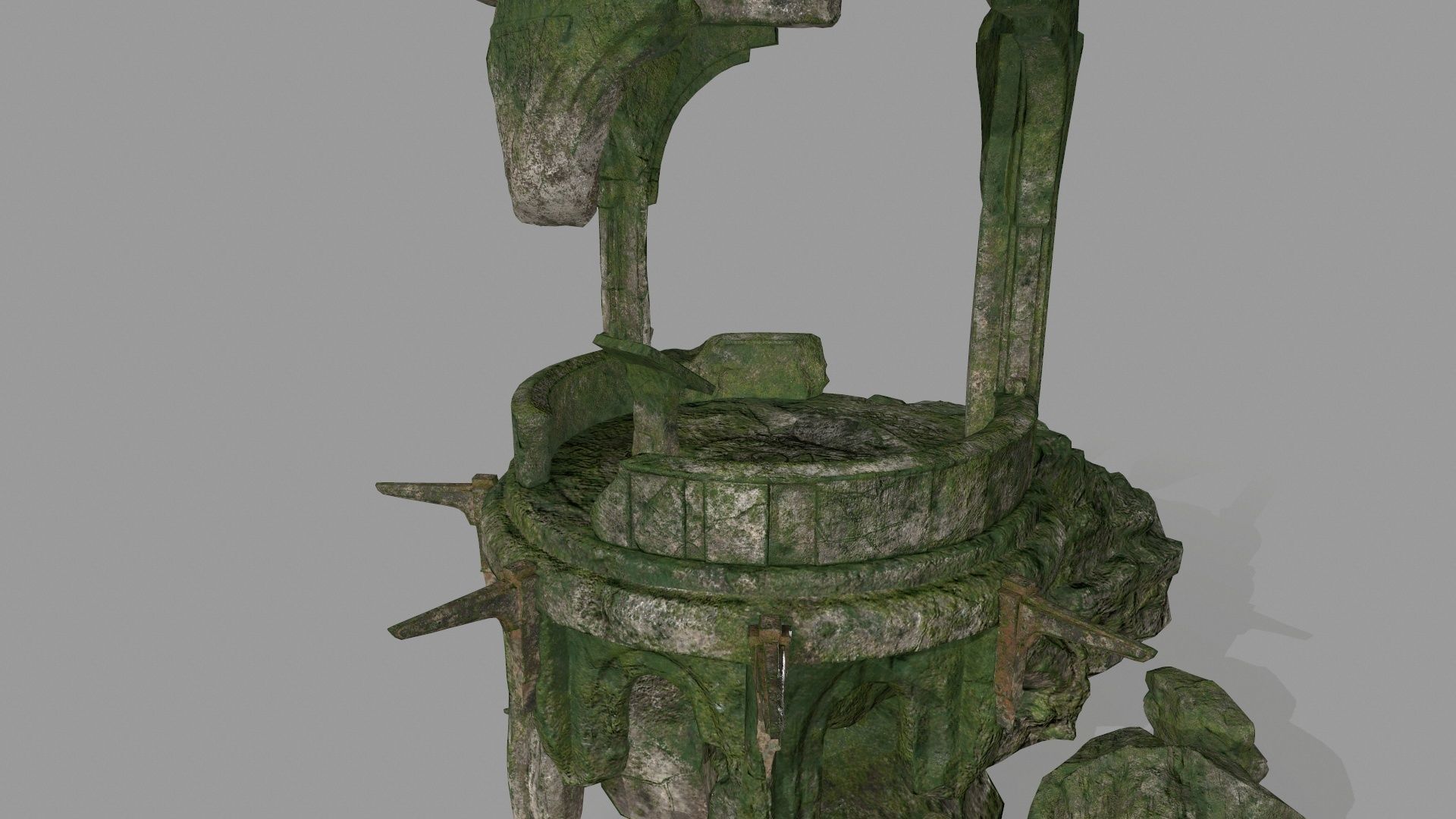 old temple  1 Low-poly 3D model_3