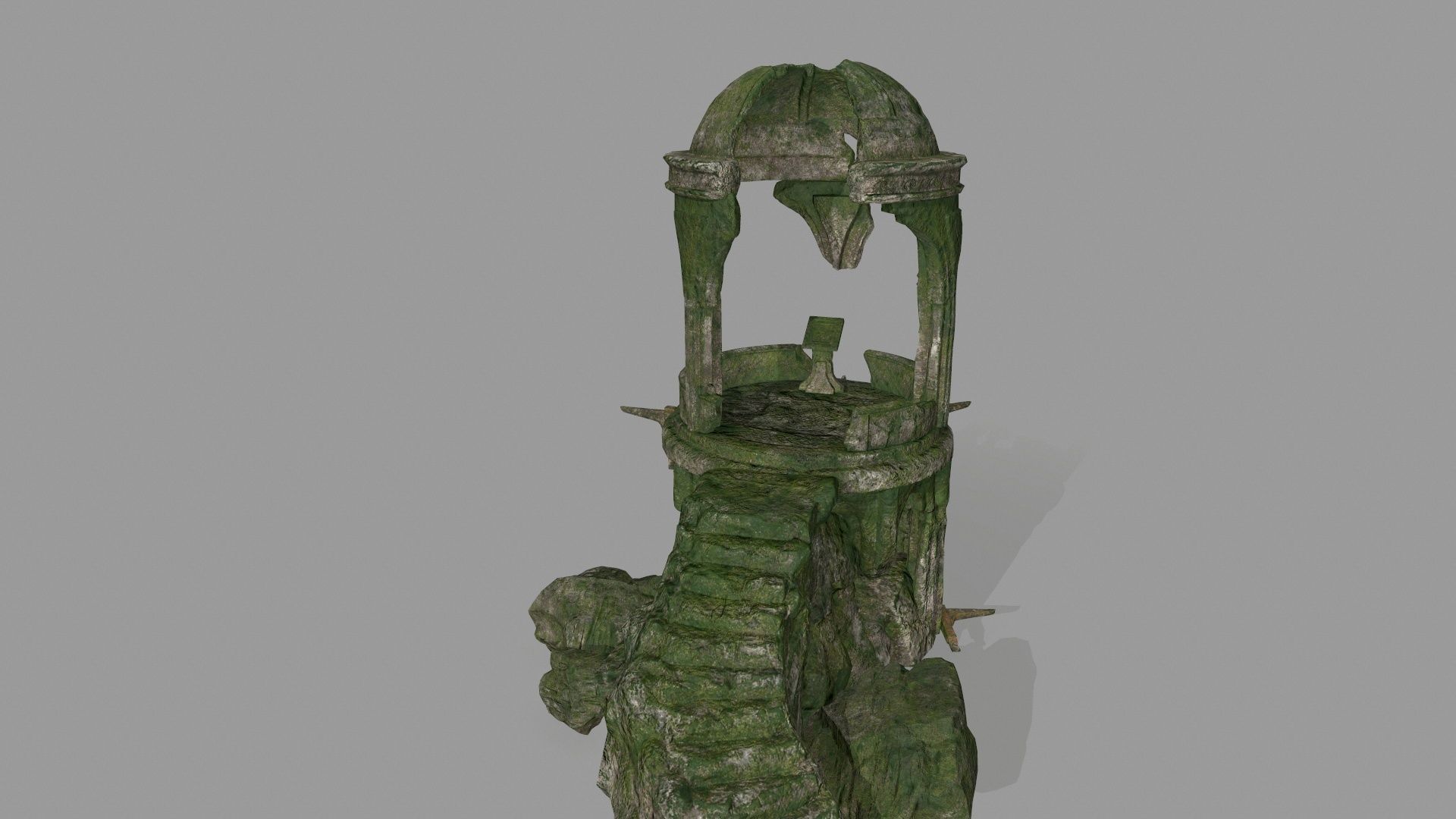 old temple  1 Low-poly 3D model_11