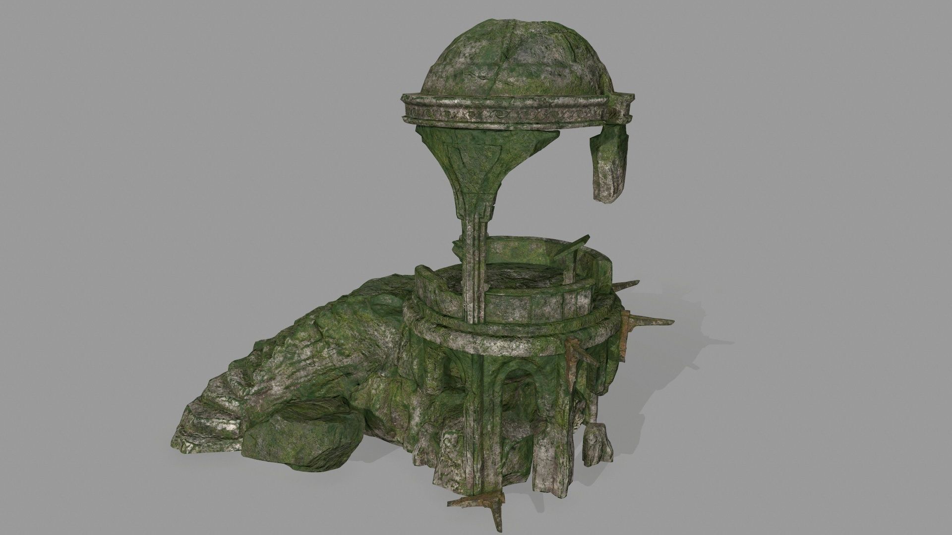 old temple  1 Low-poly 3D model_17