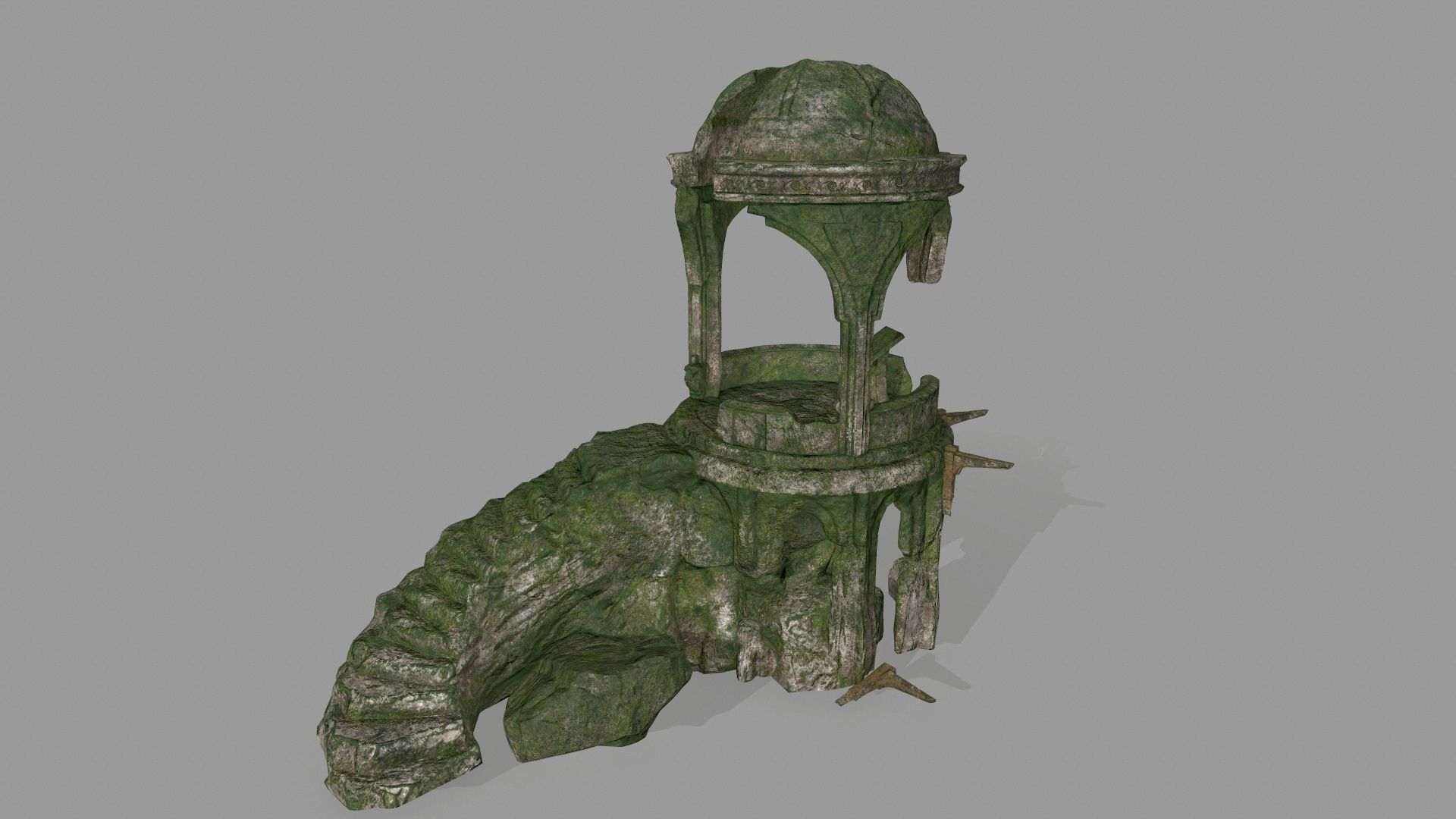 old temple  1 Low-poly 3D model_10