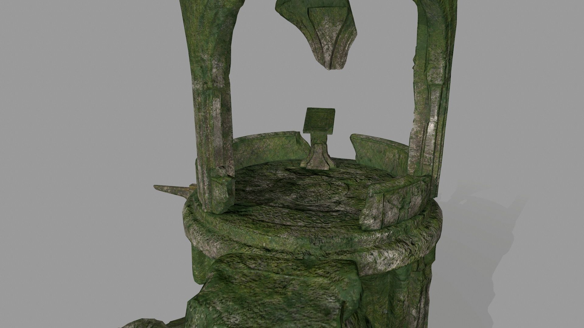 old temple  1 Low-poly 3D model_5