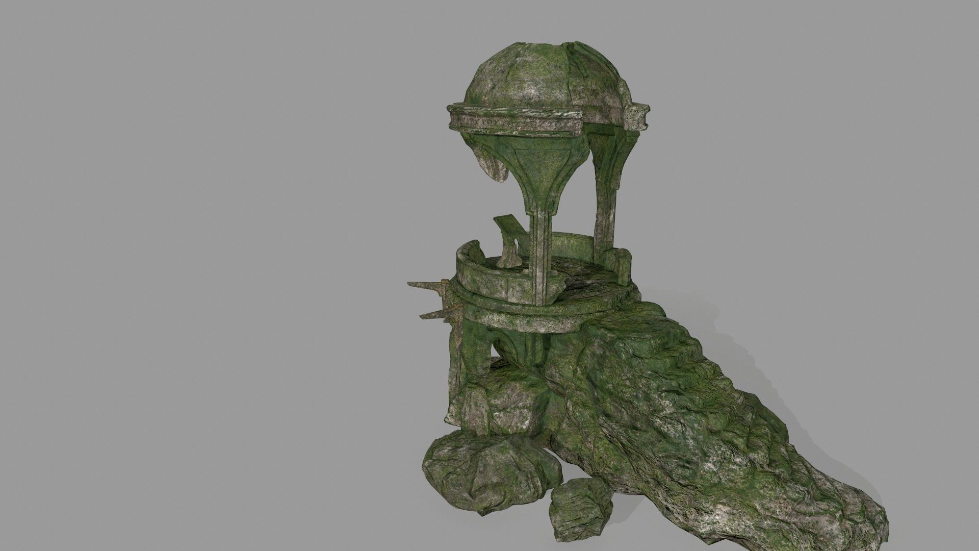 old temple  1 Low-poly 3D model_12