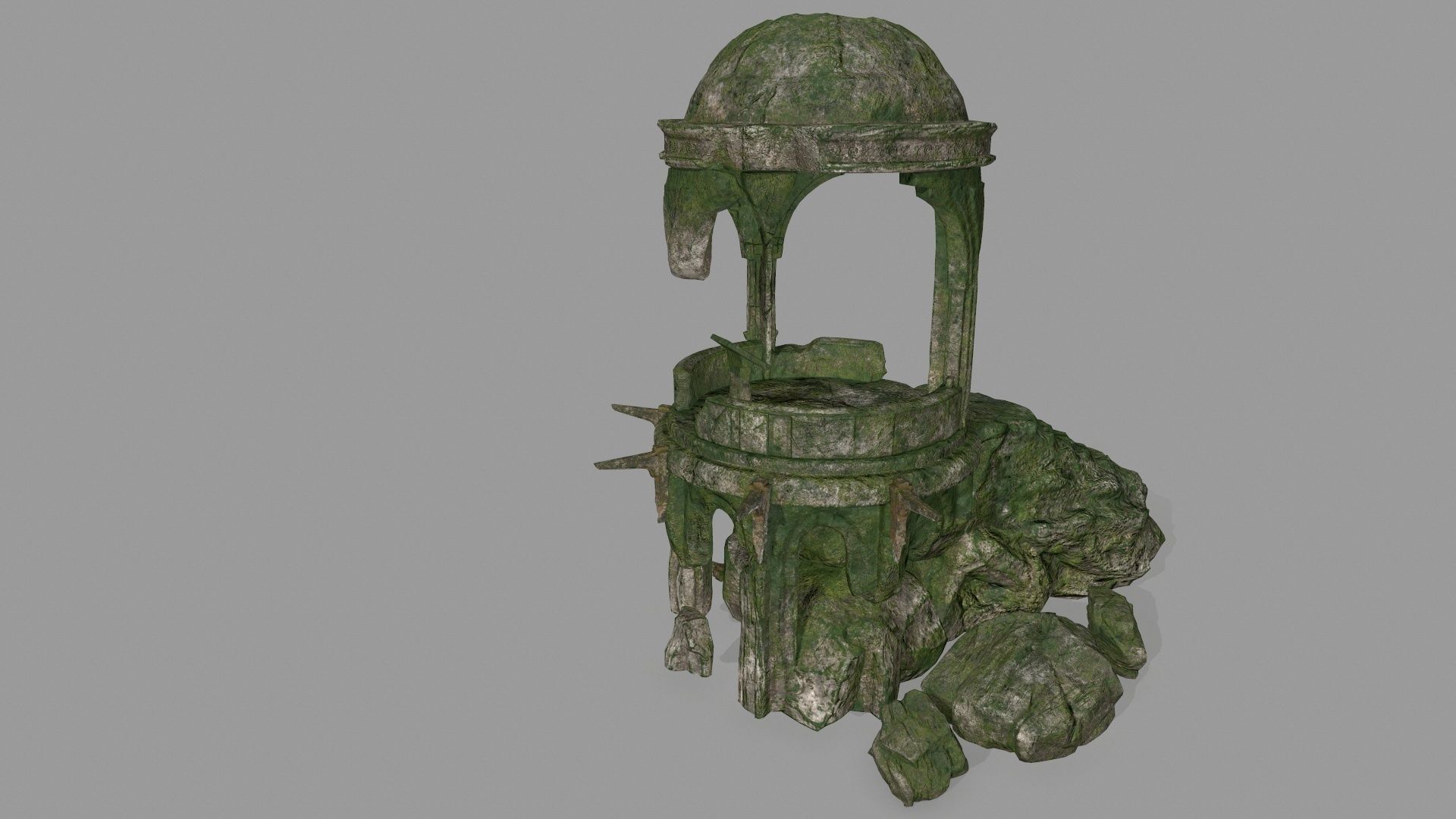 old temple  1 Low-poly 3D model_14