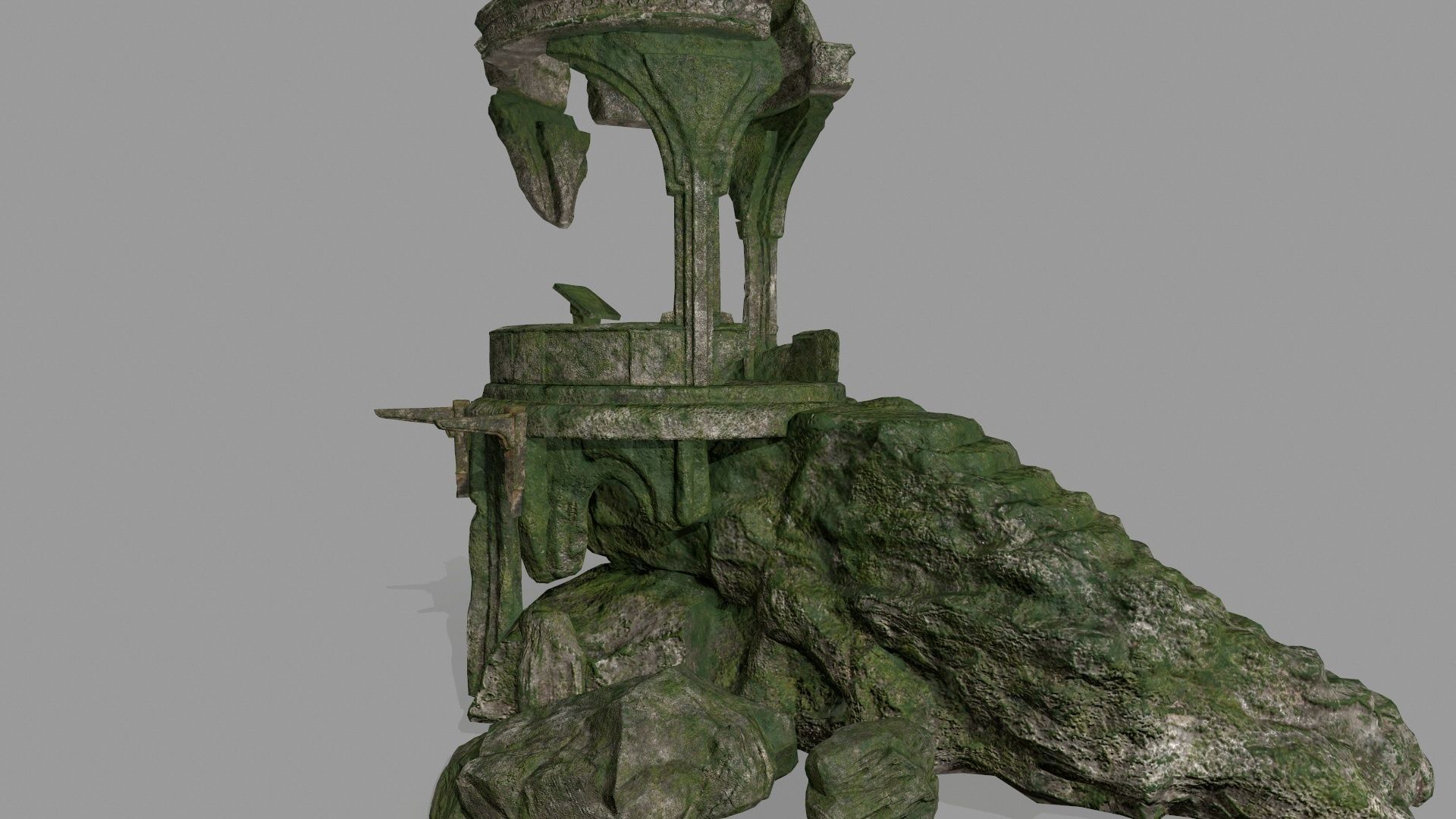 old temple  1 Low-poly 3D model_7