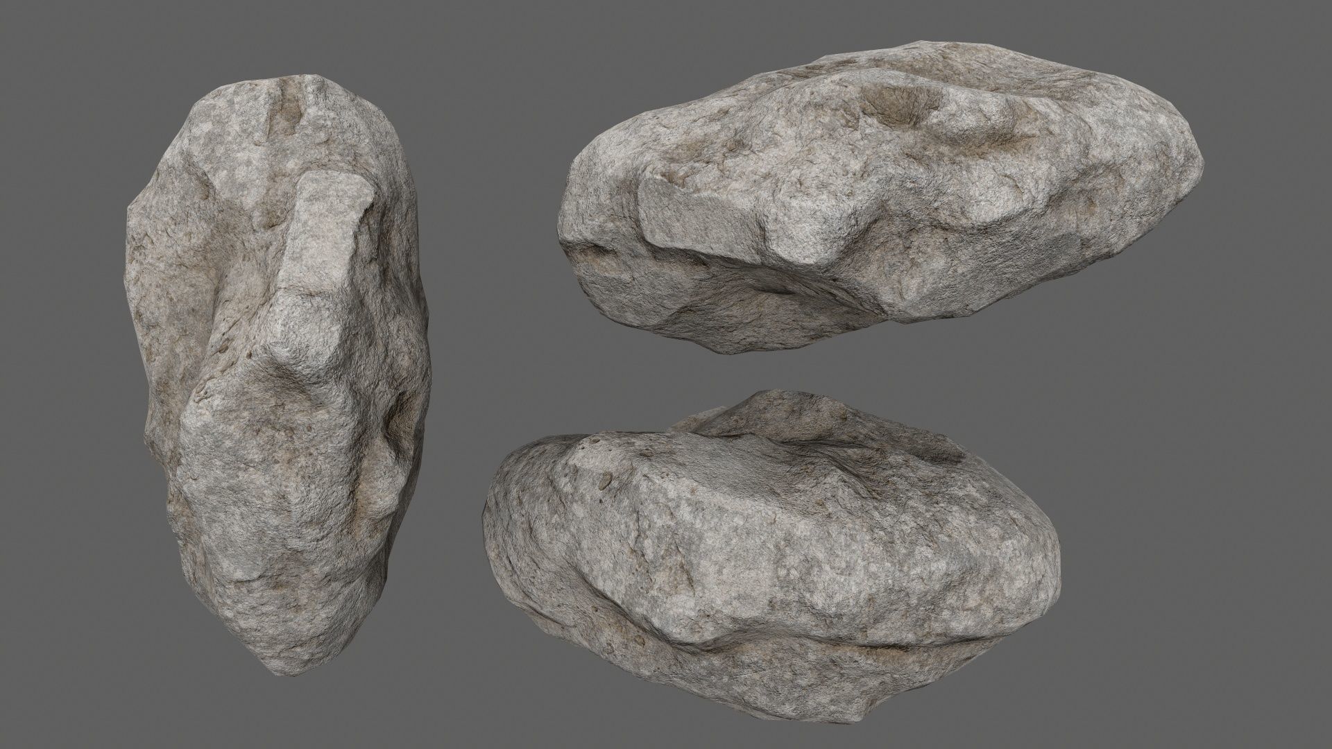 rocks and stones Low-poly 3D model_16