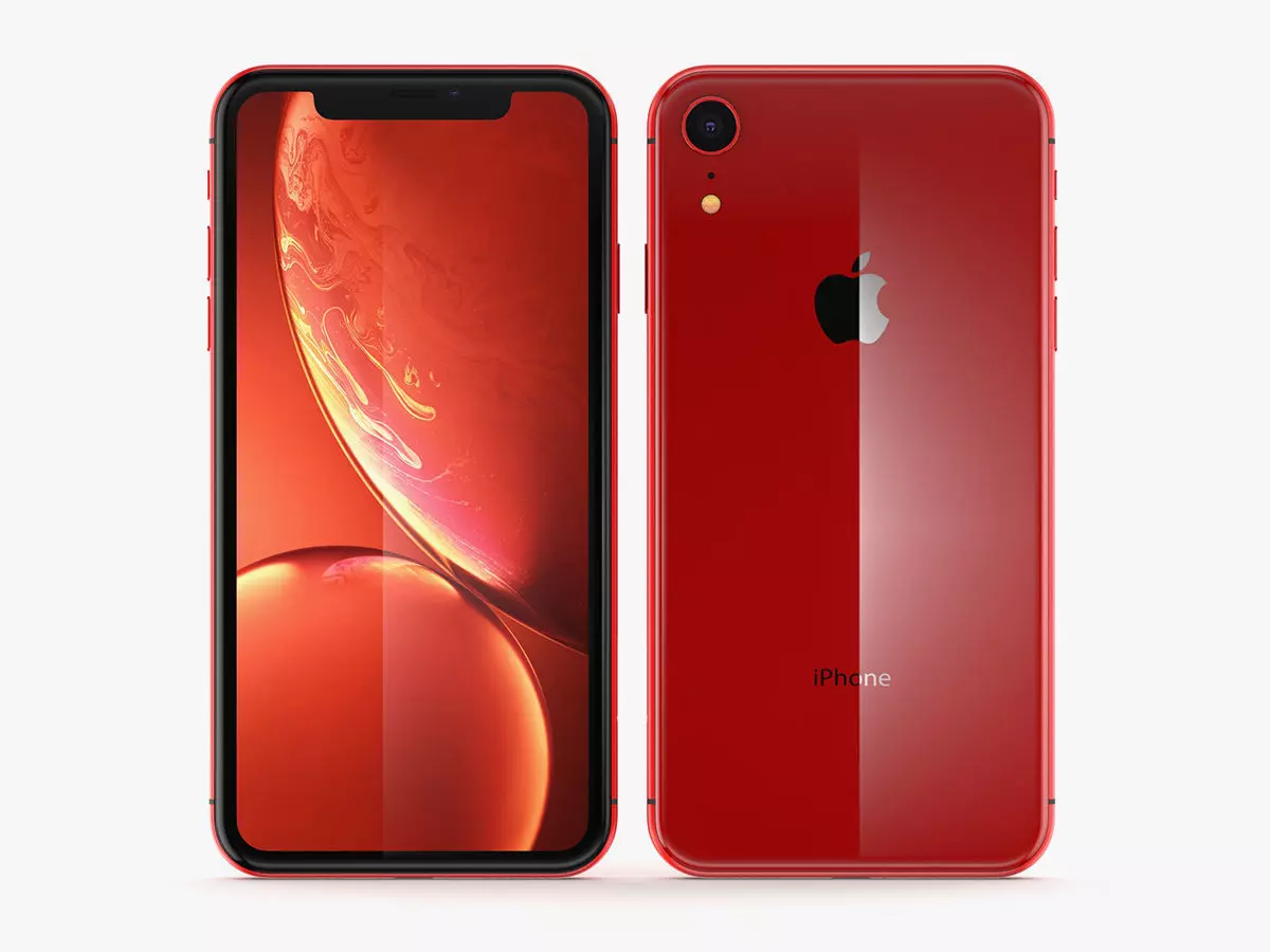 Apple iPhone XR Red 3D model