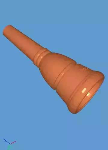 Schaller 1-S Trombone Mouthpiece 3D print model