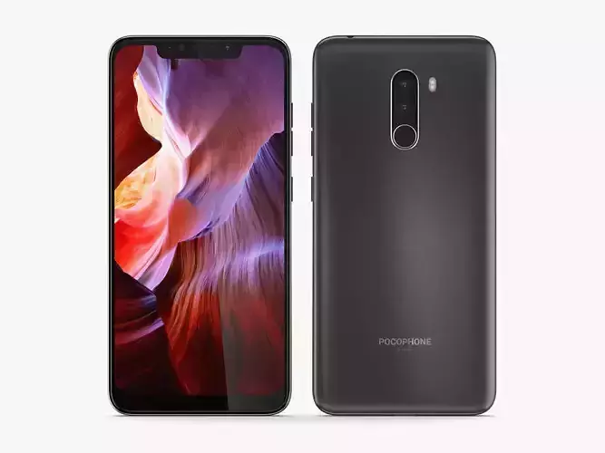 Xiaomi Pocophone F1 Black 3D model