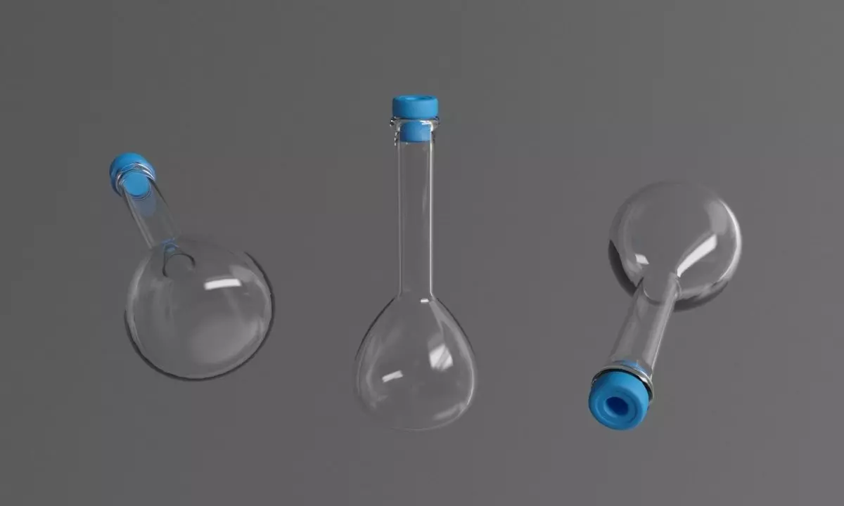 glass test-tube 3D model_0