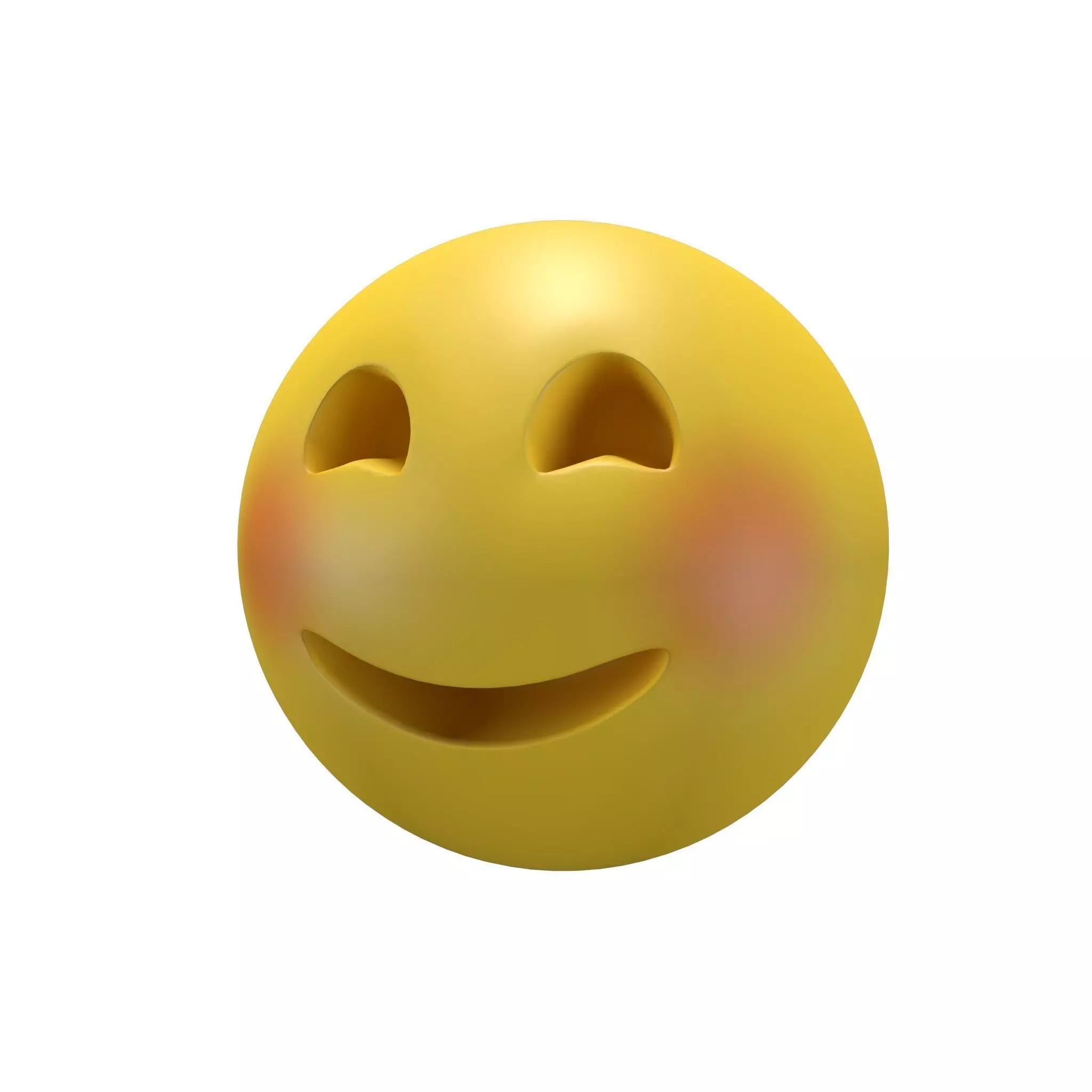 Smiling Face With Smiling Eyes Low-poly 3D model_0