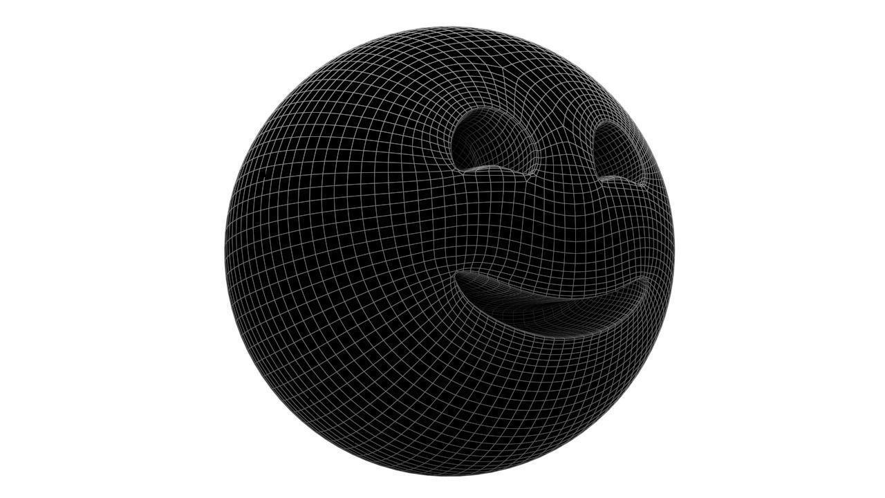 Smiling Face With Smiling Eyes Low-poly 3D model_7