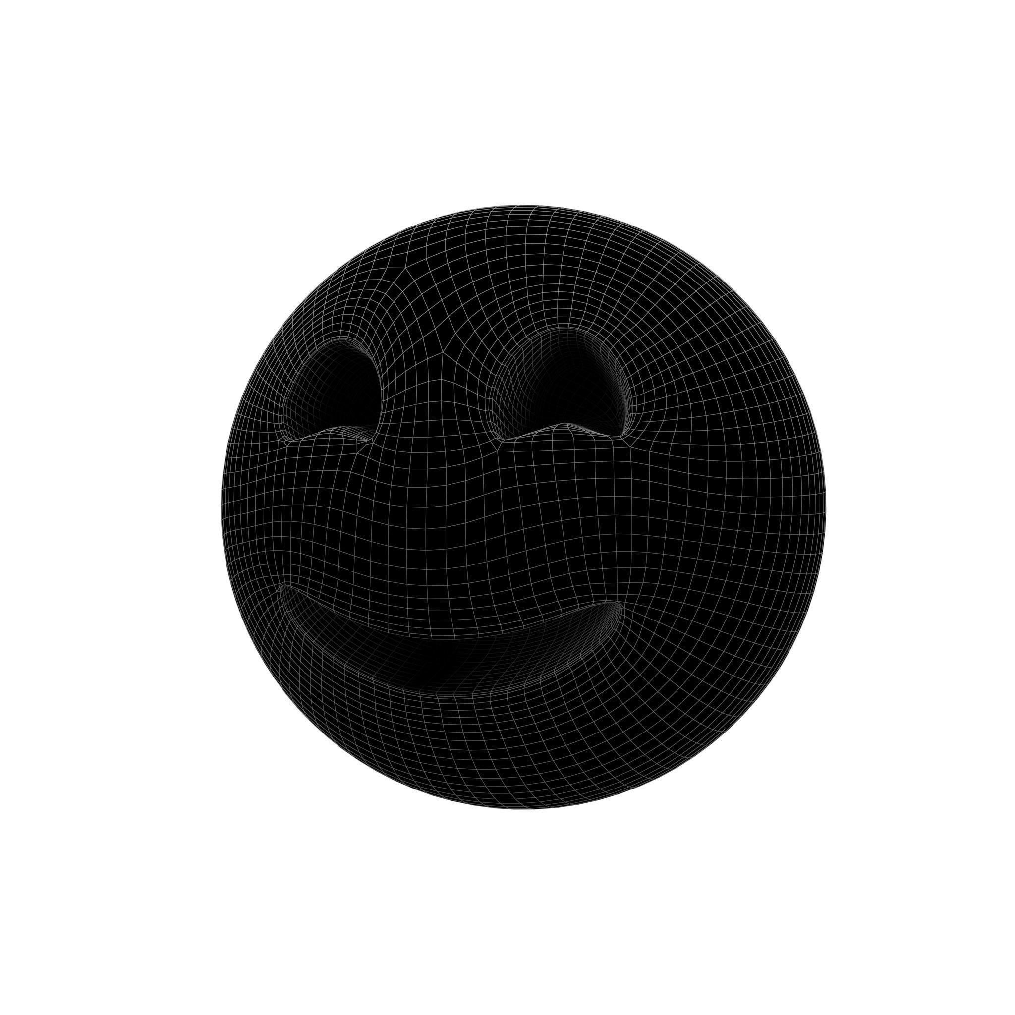 Smiling Face With Smiling Eyes Low-poly 3D model_4
