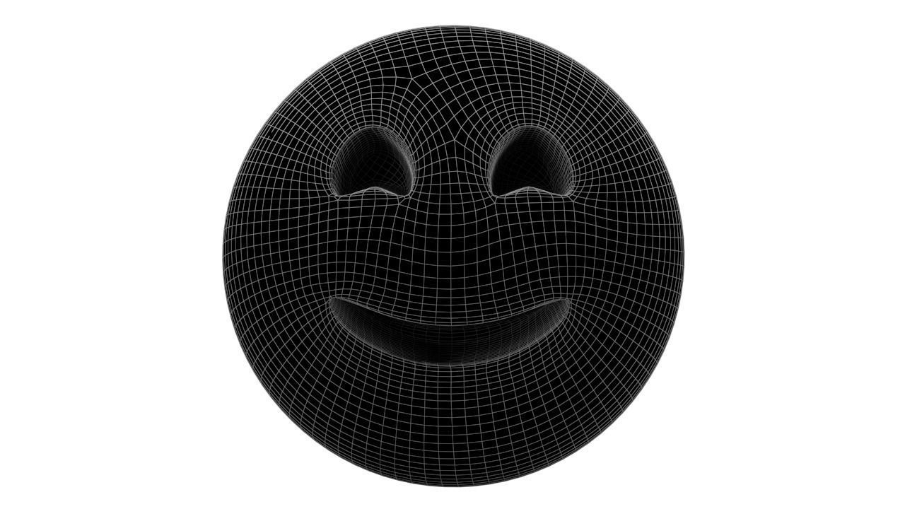 Smiling Face With Smiling Eyes Low-poly 3D model_6