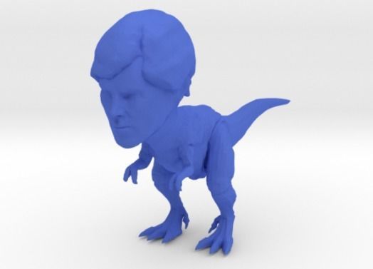 Tyrannosaurus Rex With Benedict Cumberbatch Head 3D print model_4