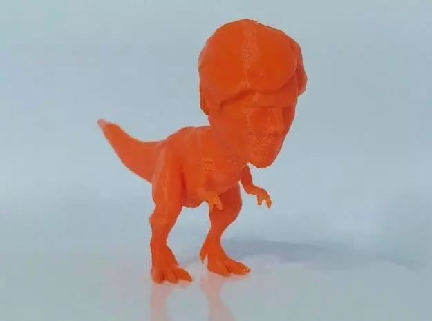 Tyrannosaurus Rex With Benedict Cumberbatch Head 3D print model_0