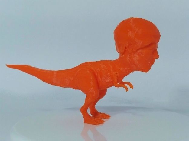 Tyrannosaurus Rex With Benedict Cumberbatch Head 3D print model_2