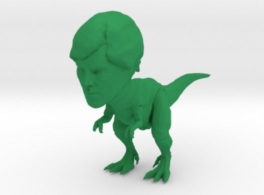 Tyrannosaurus Rex With Benedict Cumberbatch Head 3D print model_3