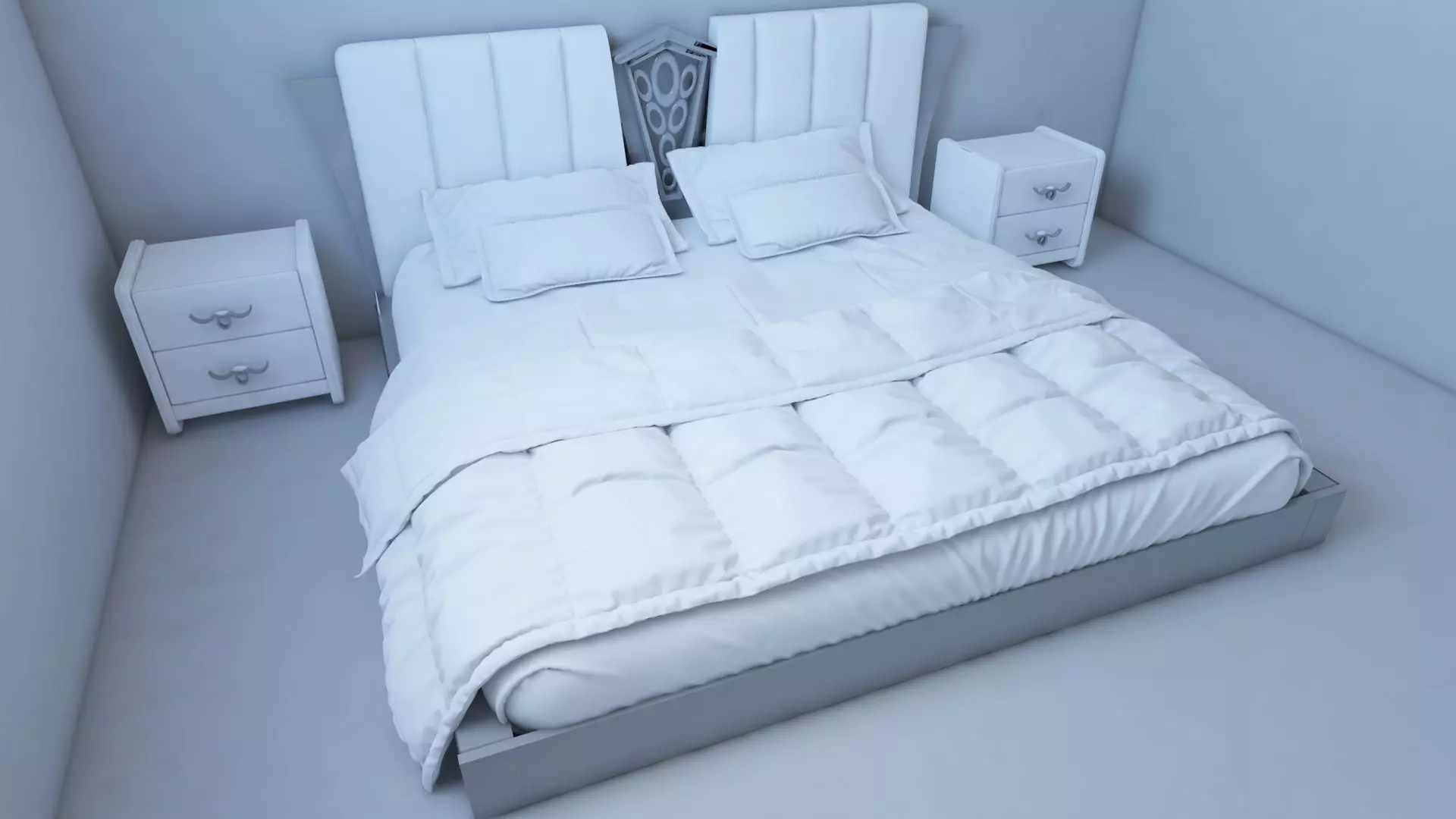 Combo Bed 3D model_0