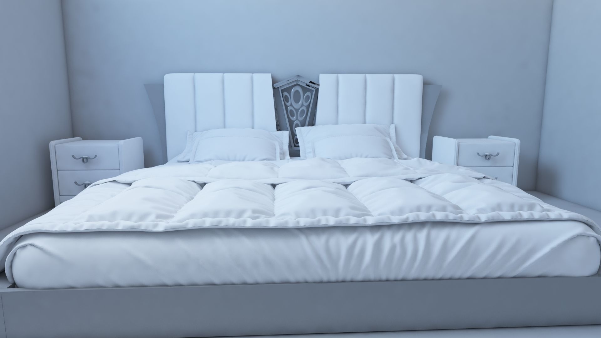 Combo Bed 3D model_2