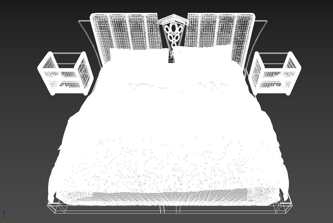 Combo Bed 3D model_4