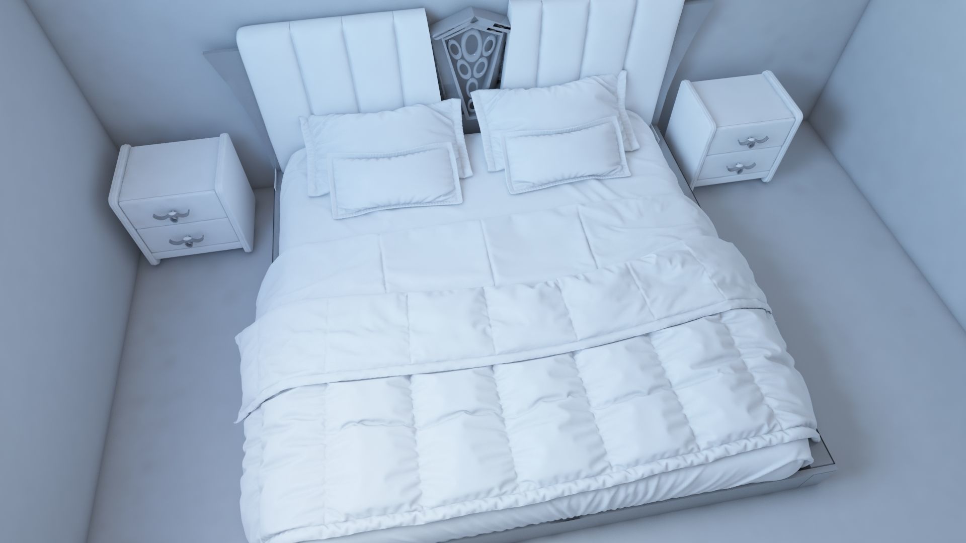 Combo Bed 3D model_1