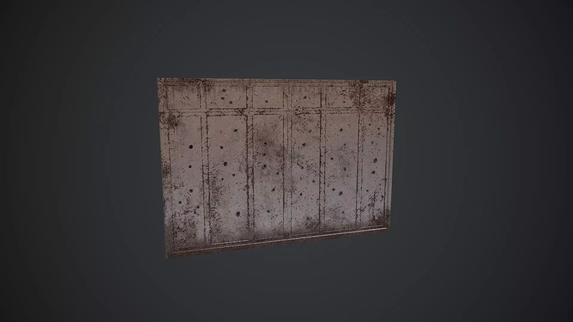 Old Shot Gates Low-poly 3D model