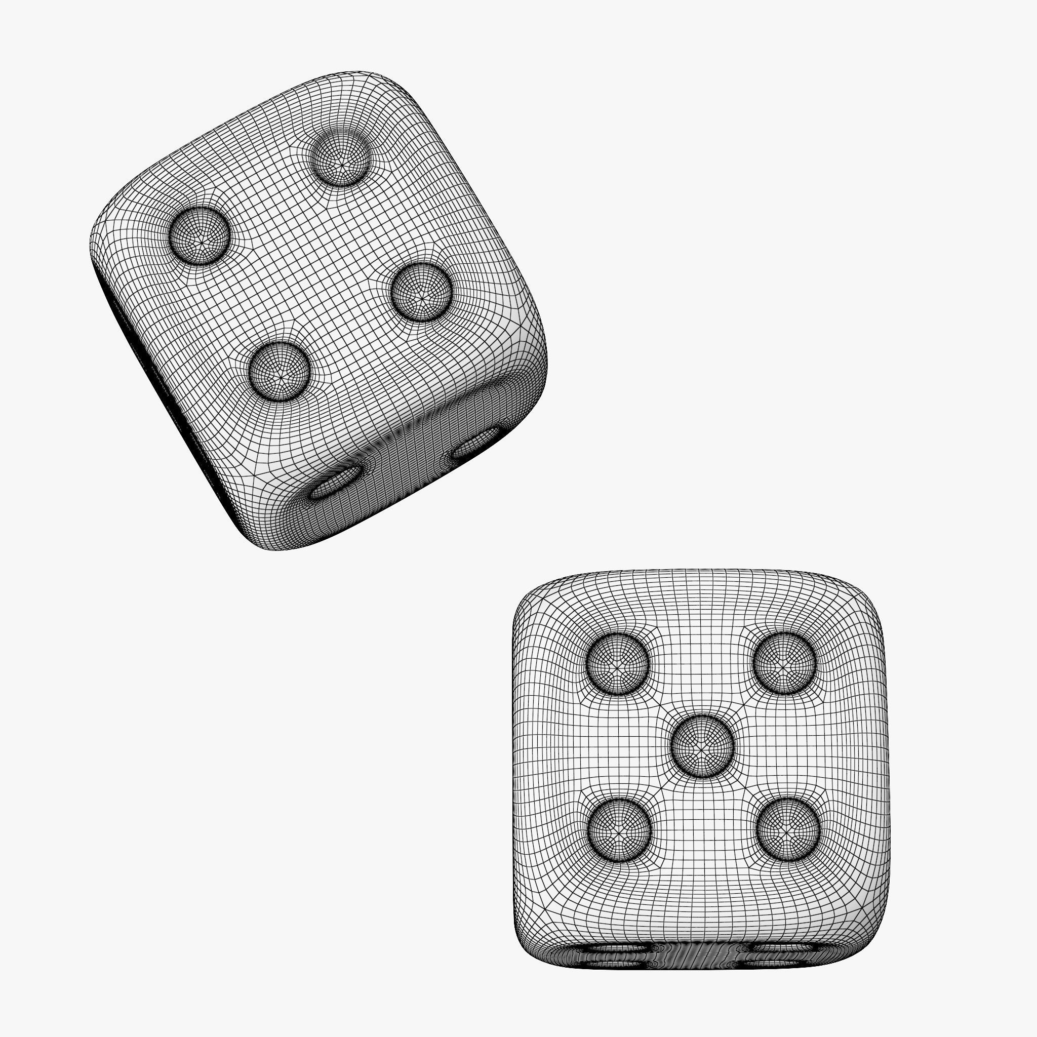 Game Dice 3D model_3