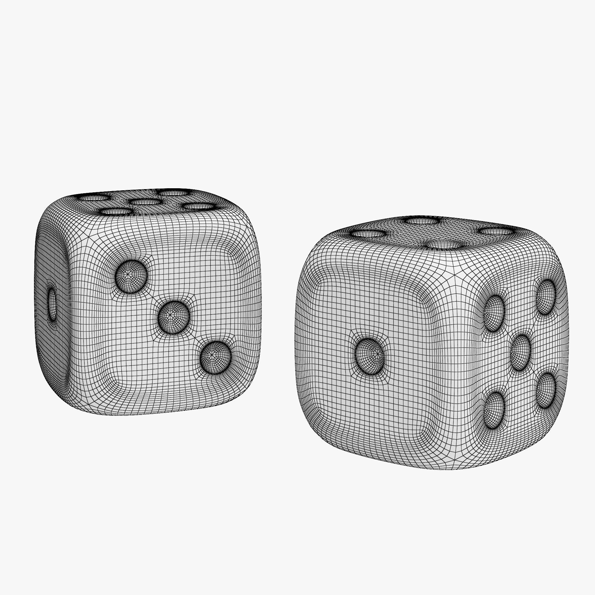Game Dice 3D model_4