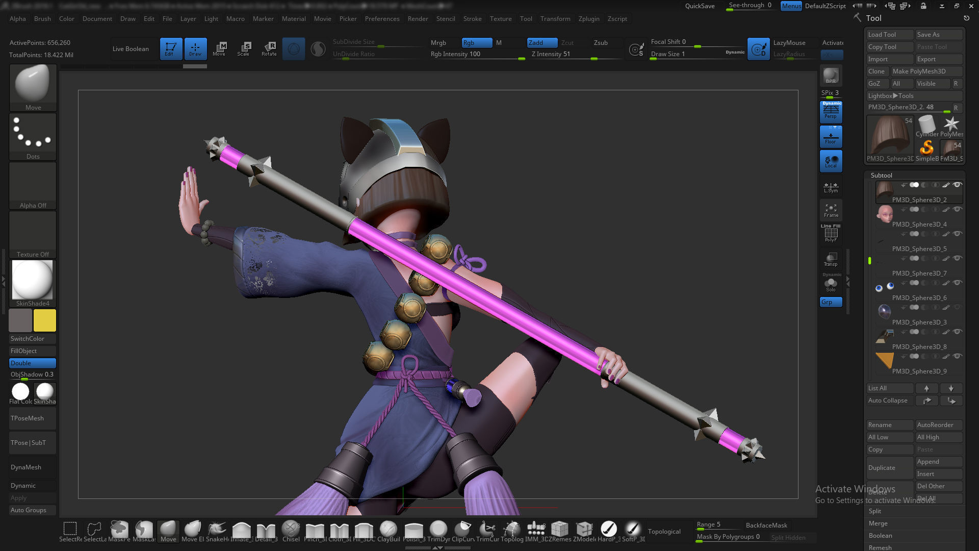 Cat girl Fanart 3D print model_16