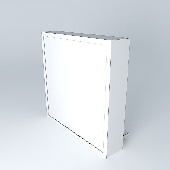 Willow square thin2 Free 3D model_3