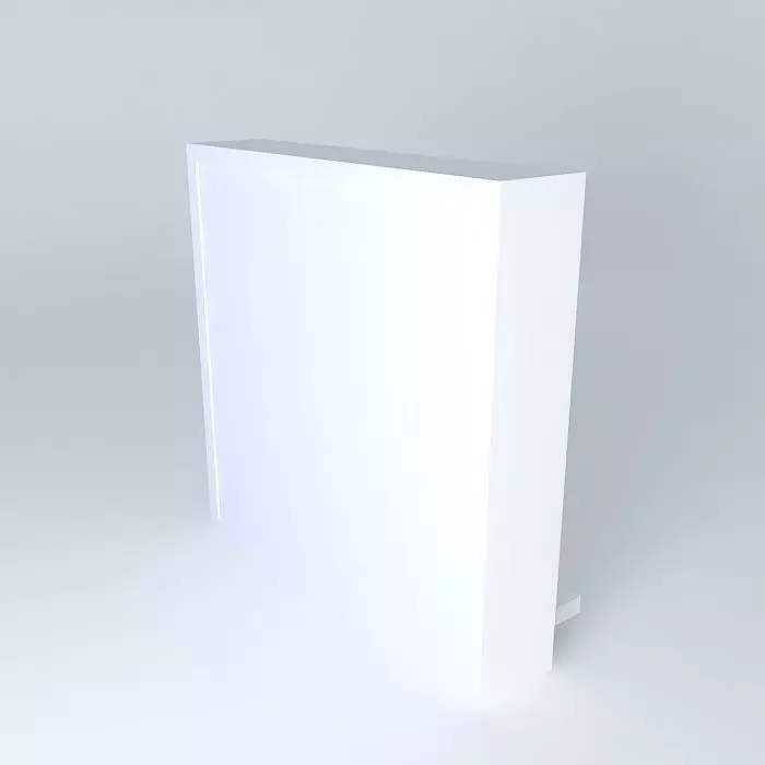 Willow square thin2 Free 3D model_0